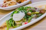 Vermicelli Salad Seafood Stock Photo
