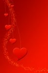 Abstract Valentines Day Background With Hearts Stock Photo