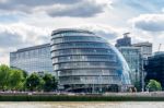 View Of City Hall From The River Thames Stock Photo