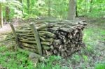 Firewood Stack 2 Stock Photo