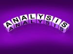 Analysis Blocks Represent Research Scrutiny Reasoning And Analyt Stock Photo