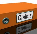 File With Claims Word Stock Photo