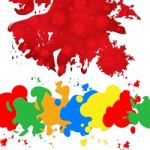 Paint Color Indicates Blots Splashes And Blob Stock Photo