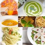 Healthy And Tasty Italian Food Collage Stock Photo