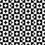 Abstract Circle Square Pattern Black Stock Photo