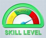 High Skill Level Means Measurement Abilities And Max Stock Photo