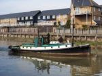 Faversham, Kent/uk - March 29 : Small Tug Towing Cambria Thames Stock Photo