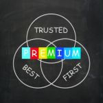 Premium Refers To Best First And Trusted Stock Photo