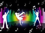 Music Dancing Represents Sound Track And Dance Stock Photo