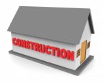 House Construction Means Real Estate And Apartment 3d Rendering Stock Photo