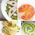 Healthy And Tasty Italian Food Collage Stock Photo