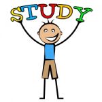 Kids Study Means Tutoring Child And Schooling Stock Photo
