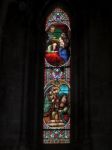 Stained Glass Window In The Basilica St Seurin In Bordeaux Stock Photo