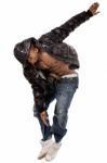 Stylish Dance Performance By Black Man Stock Photo