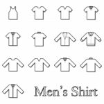 Set Of Men Shirt Line Icon Stock Photo