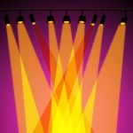 Background Spotlight Represents Stage Lights And Abstract Stock Photo