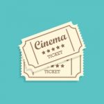 Retro Cinema Tickets Stock Photo