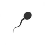 Sperm Icon  Illustration On White Background Stock Photo