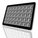 Social Network Group On Tablet Pc Stock Photo