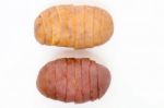 Potatoes Isolated On A White Background Stock Photo