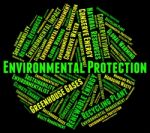 Environmental Protection Means Save Conserving And Word Stock Photo