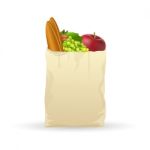 Fruits In Bag Stock Photo