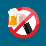 No Alcohol Allowed Sign Stock Photo