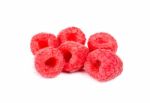 Raspberry Isolated On White Background Stock Photo