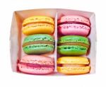 Colorful Macaroons Stock Photo