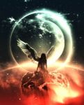 3d Illustration Of An Angel In Heaven Land,mixed Media For Book Cover Stock Photo