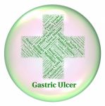 Gastric Ulcer Means Open Sore And Cyst Stock Photo