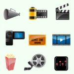 Movie Icons Stock Photo