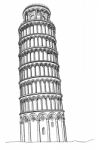 Pisa Tower Isolated Stock Photo