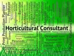Horticultural Consultant Represents Career Hire And Employment Stock Photo
