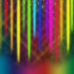 Colorful Streaks Background Means Multicolored Bands In Sky Stock Photo