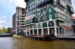 Zaandam, Netherlands - May 5, 2015: Tourist Visit Inntel Hotels Stock Photo