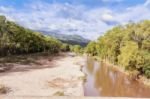 River Called Rio Grande O Choluteca In Honduras Stock Photo