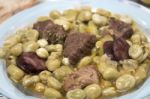 Typical Stew Of Fava Beans Stock Photo