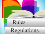 Regulations Rules Shows Regulate Guidelines And Guideline Stock Photo
