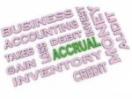 3d Image Accrual Issues Concept Word Cloud Background Stock Photo