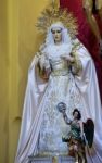 Marbella, Andalucia/spain - July 6 : Statue Of Madonna In The Ch Stock Photo