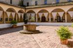 Old Convent Now An Hotel In Pienza Stock Photo