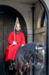 Lifeguard Of The Queens Household Cavalry Stock Photo