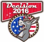 Decision 2016 Democrat Donkey Stock Photo