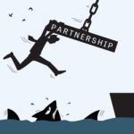 Partnership Helping And Survive Stock Photo