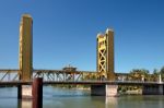Sacramento Bridge Stock Photo