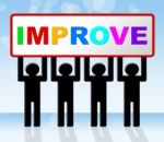 Improvement Improve Indicates Progress Evolve And Advance Stock Photo