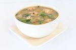Hot Spicy And Sour Thai Cuisine Soup Stock Photo