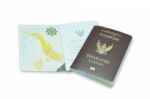 Passport Of Thailand On White Background Stock Photo