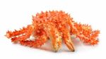 Alaskan King Crab In Isolated White Background Stock Photo